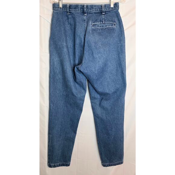 Vintage 1996 Dockers Jeans Women's Size 8 Blue Denim Trousers Tapered Legs - Picture 4 of 8